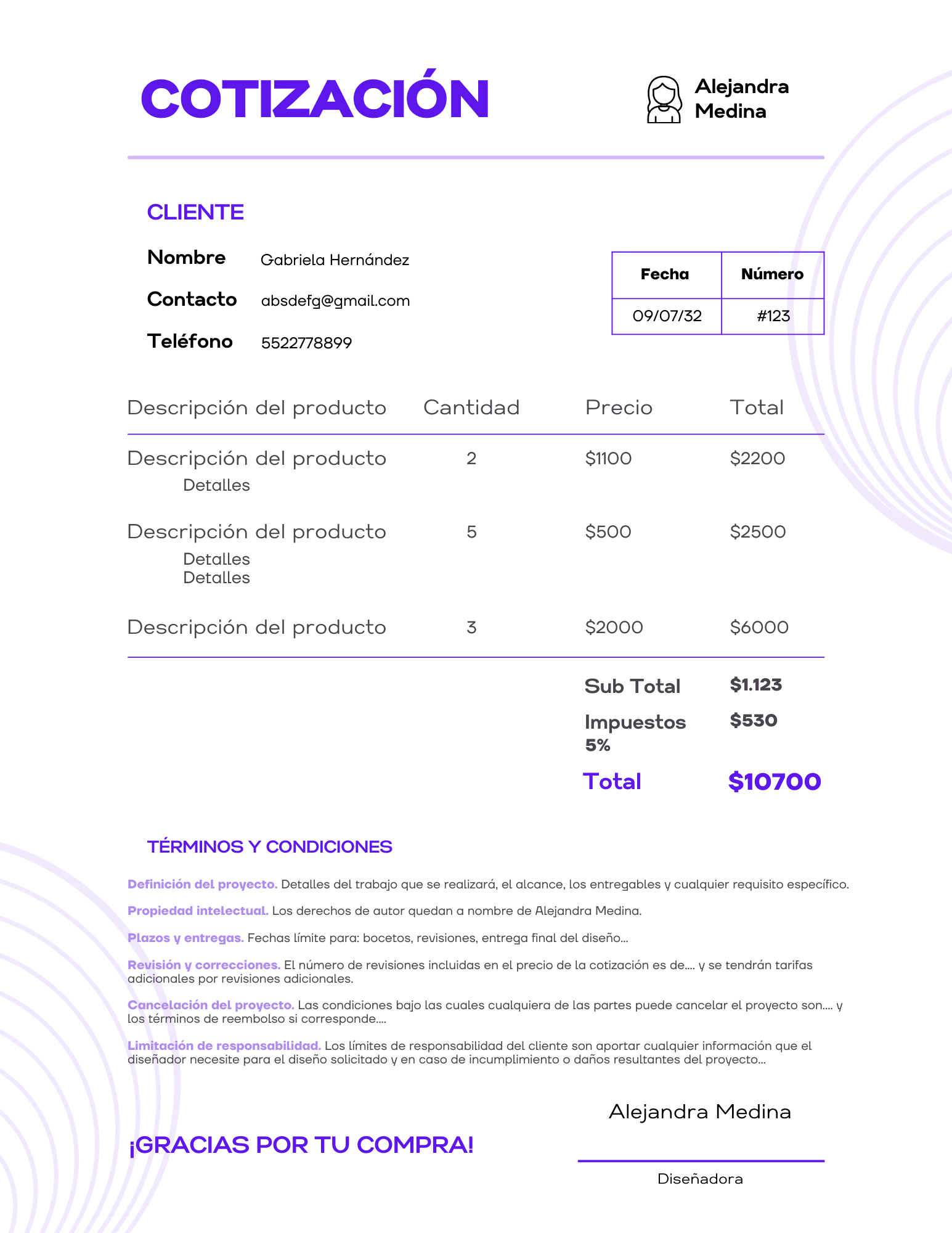 cotización
